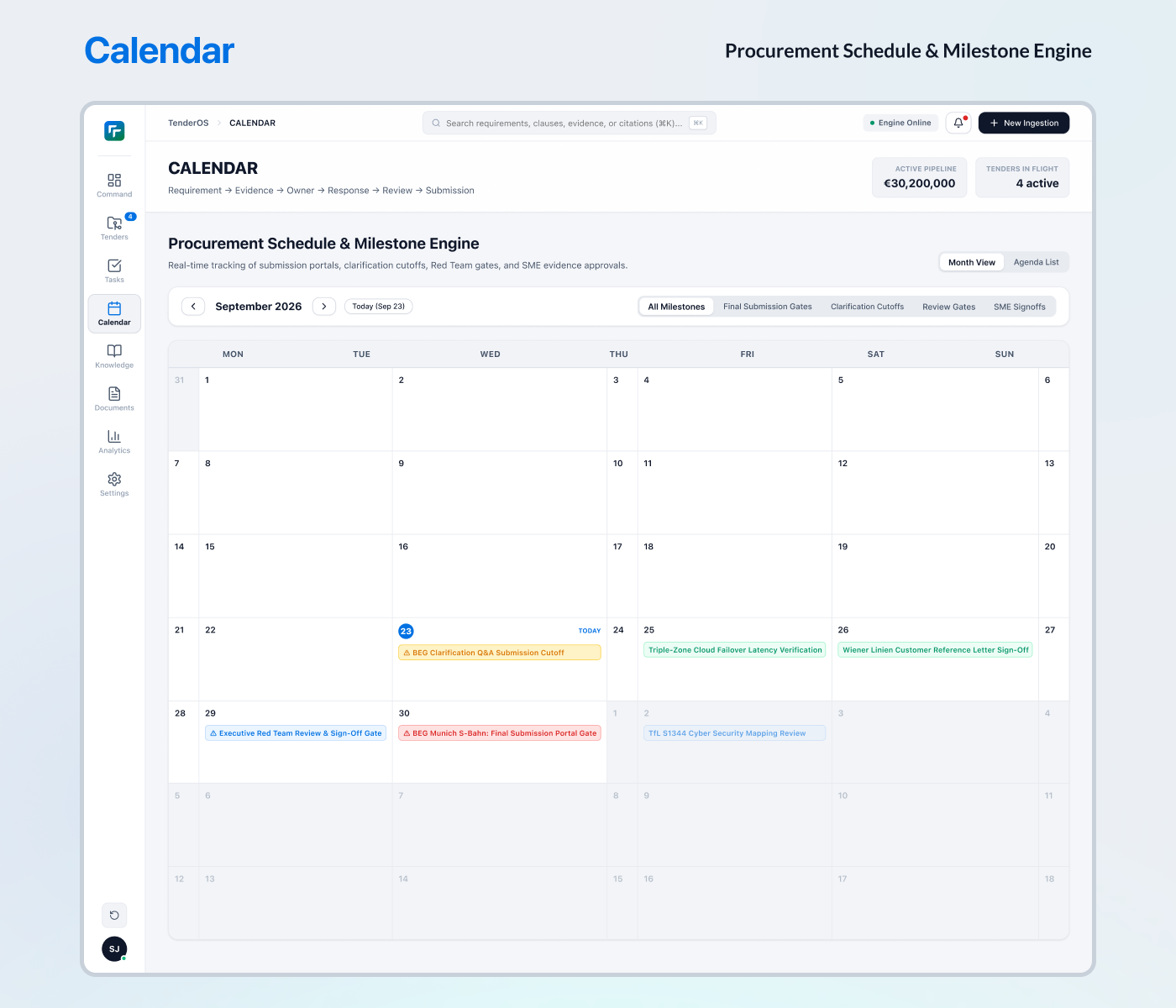 TenderOS interface view 4